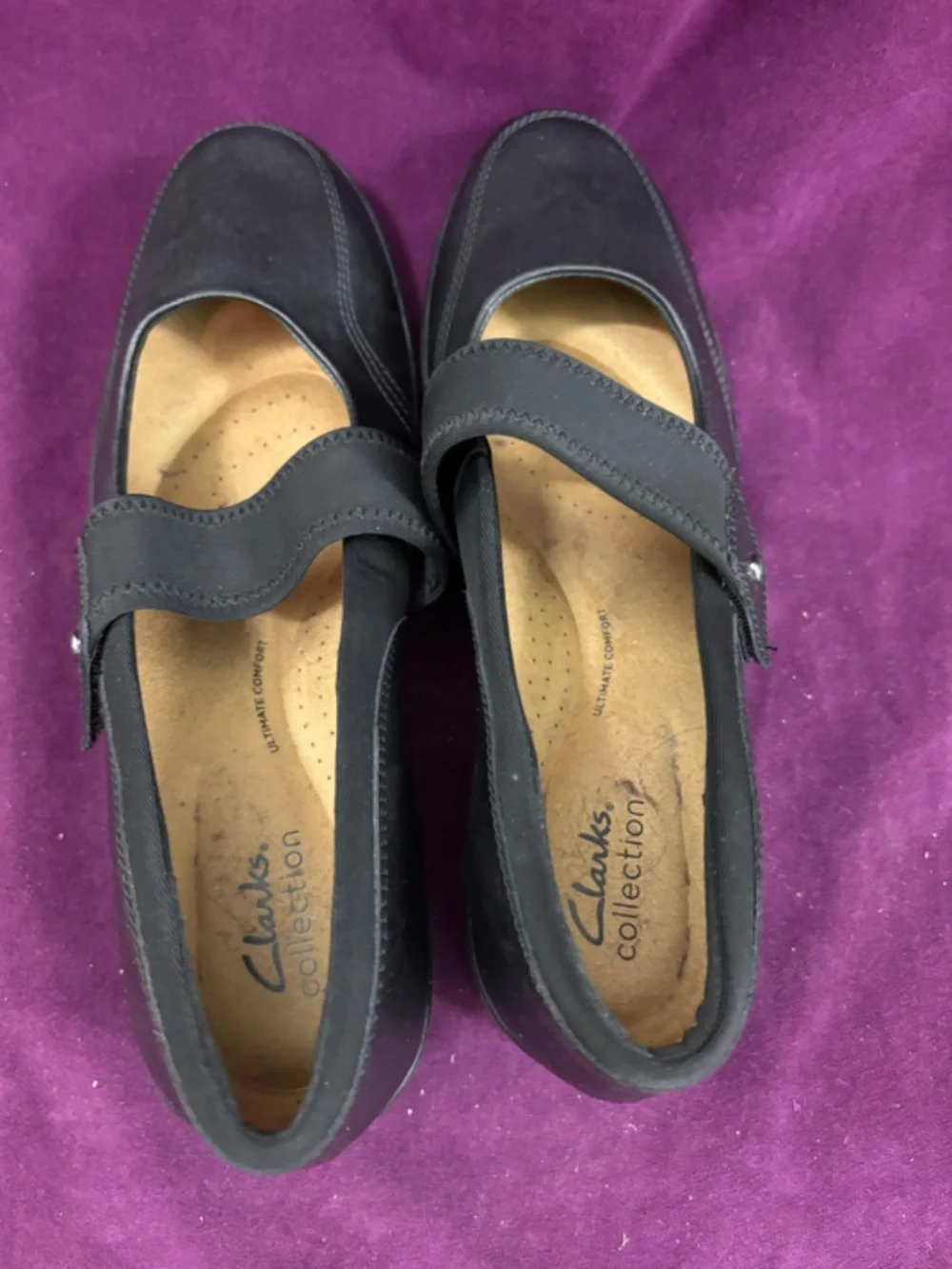 Clarks Mary Jane wedges